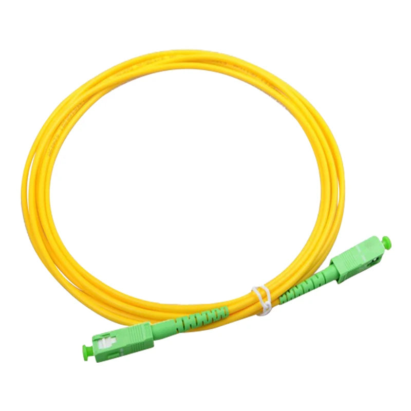 SC APC Singlemode Simplex Fiber Optic Patch Cable