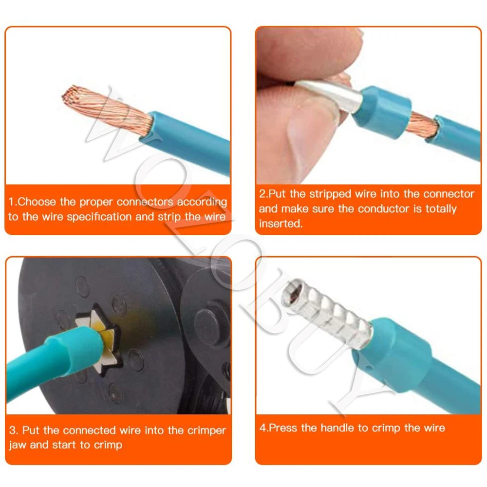 Crimping Tool, RatchetWire Crimper for Electrical Wire Connectors