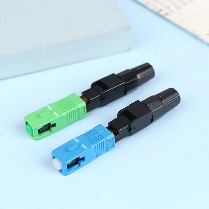 FTTH SC APC Single Mode SC UPC Fiber Optic Quick Connector